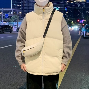 加绒男立领棉马甲灯芯绒棉袄保暖背心送背包大码M-4XL MJ820 P72图片