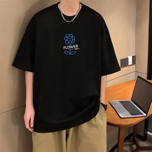 麂皮绒短袖t恤男大码半袖男 JD82274-P25图片
