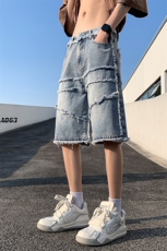 2023年夏季美式高街新款牛仔短裤五分裤货号DK65P55控价78，男装牛仔裤，电商A063