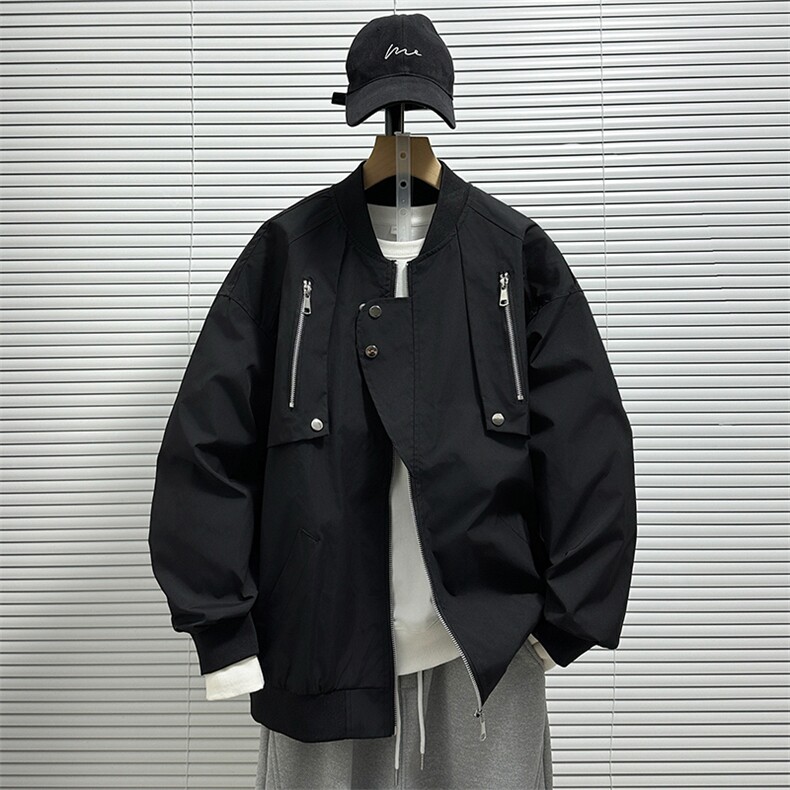 2024秋季新款港风日系牛津复合立领棒球服夹克男潮insJK1295-P58,男装夹克,星座313A(原308A-2)