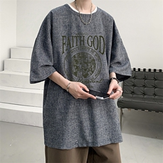 风复古亚麻短袖男棉麻t恤男半袖ZT71388-P35，男装T恤，电商A040
