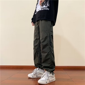 美式工装裤子男秋季防水机能冲锋裤侧边拉链徒步登山裤BL451-P40图片