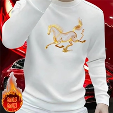 1506-1/WV11601/P38印花秋冬卫衣男新款圆领宽松上衣chic港风潮流，男装卫衣，星座1506-1
