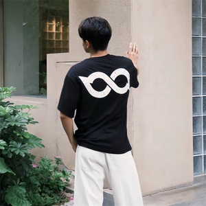 万针全刺绣工艺抖音得物高品质260克重磅纯棉双纱美式高街短袖T恤图片