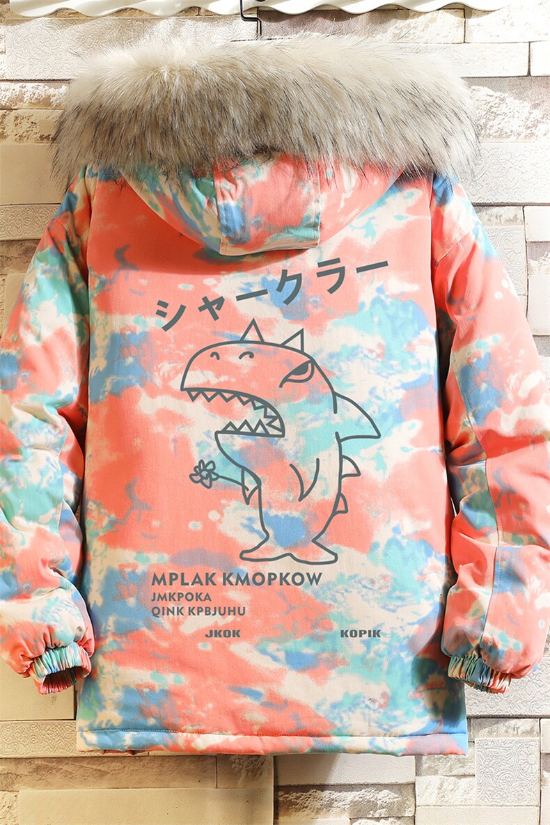 MC49092-P135大毛领迷彩衣男大码加厚服男袄子砖墙挂拍,男装棉衣,电商A040A