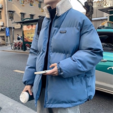 棉服男潮牌冬季加厚立领棉衣外套ins短款情侣面包服港风MY346-P80，男装棉衣，星座1008-1