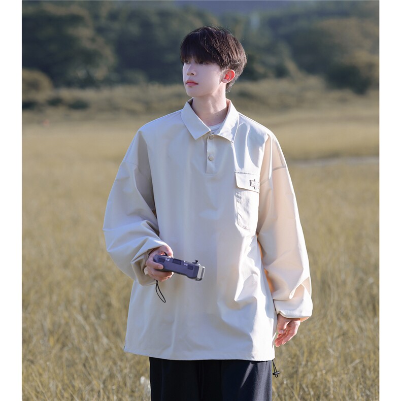 2025春季新款口袋小标品质休闲男士翻领夹克外套JK520/P35控58,男装夹克,电商A148