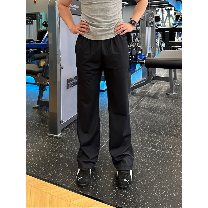 lulu同款夏季垂感凉感冰皮弯刀裤男速干休闲运动长裤K326-特P38，男装皮裤，星座1004-3