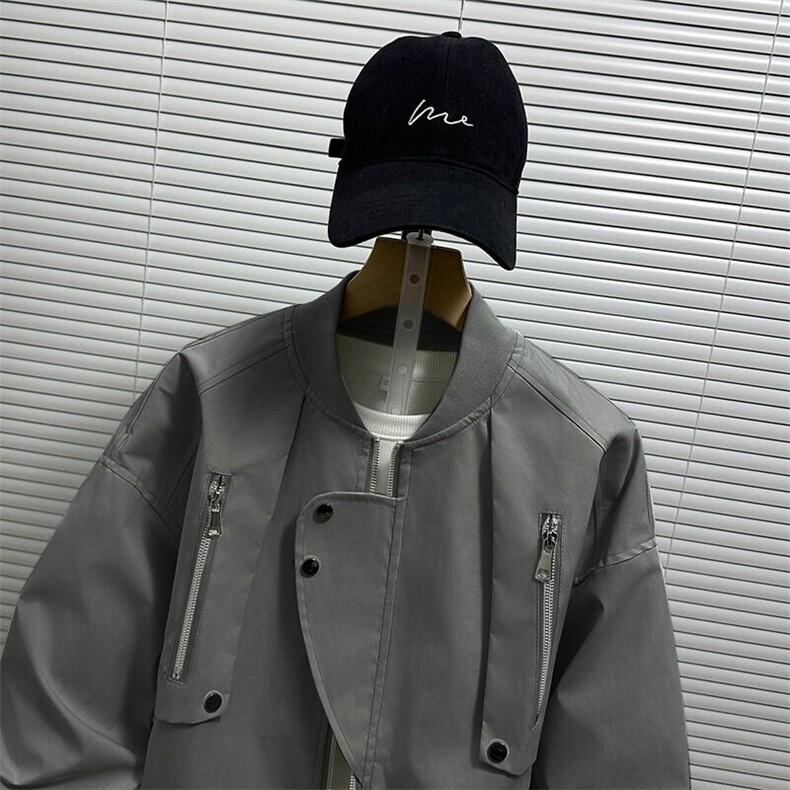 美式飞行员夹克男春秋季宽松潮牌棒球服冲锋衣外套W6599-P60,男装夹克,星座412-2