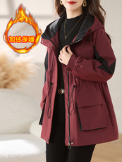 现货！加绒加厚2025年冬季新款棉衣女派克服，女装棉衣/棉服，慕咨
