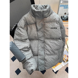 慵懒2026冬新款美式字母刺绣立领棉服男女宽松保暖棉袄TTM28 P65图片
