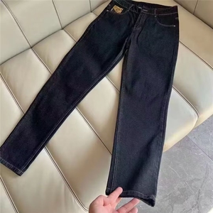 高奢牛仔裤提花新款男士修身刺绣印花休闲裤子直筒ZNH137 P51图片