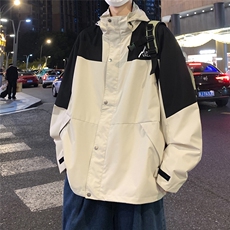 港风23新款秋季时尚百搭宽松防水冲锋衣外套TPF69188特批68控108，男装夹克，电商A268A