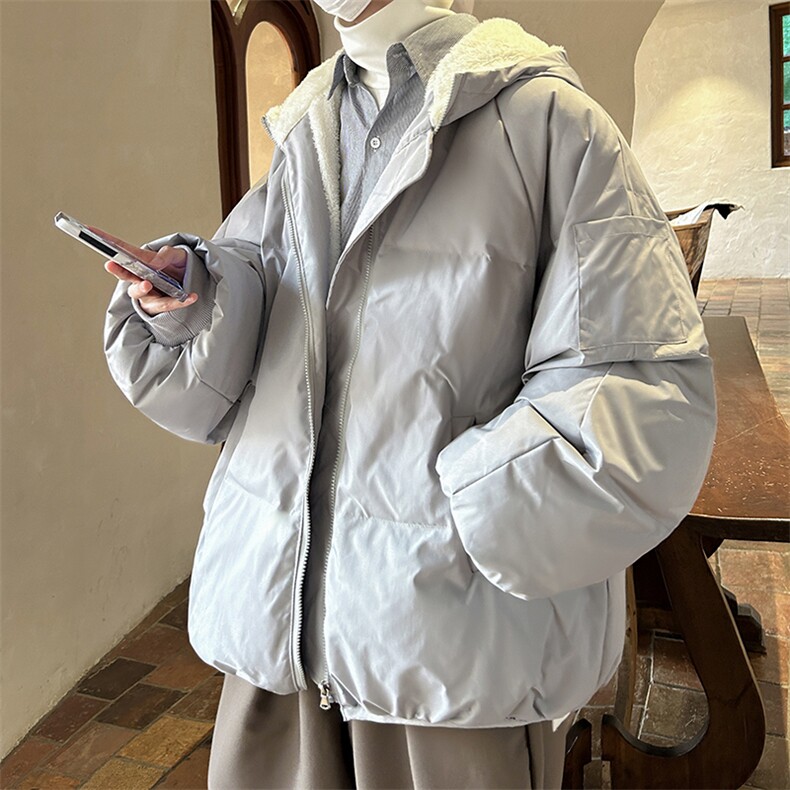 控128加绒面包服男大码羊羔毛棉衣男MY16317-P100,男装棉衣,电商A040