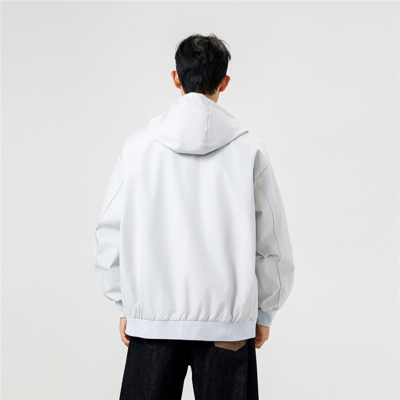 可二开拉链装饰解构大码M-5XL夹克男100%聚酯纤维JK78092P69控108,男装夹克,星座226-1