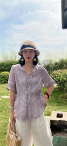 纯苎连衣裙小衫裤子裙子衬衣 时尚风 风淑女风休闲风,女装连衣裙,川哲