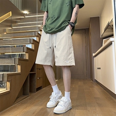 港风休闲裤高街五分裤宽松沙滩裤直通短裤DK208P28，男装牛仔裤，星座1204-3