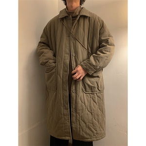 MY664-P168 高品质冬季纯棉中长款棉衣男水洗棉棉服宽松大码男装图片