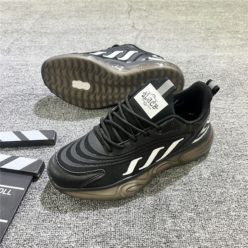 男鞋2024春夏新款爆米花气垫减震跑步休闲运动鞋网面透气老爹，男鞋运动鞋，黄金折扣鞋