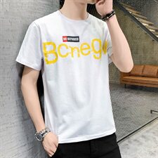 2021夏季新款男士潮流个性印花百搭短袖T恤男A436-T639-P25，男装T恤，电商A436
