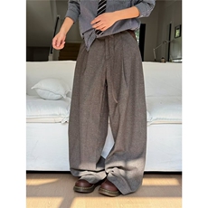 2025春秋直筒阔腿裤西裤男女高腰宽松显瘦小个子垂感阔腿拖地裤子，男装西裤，星座506A