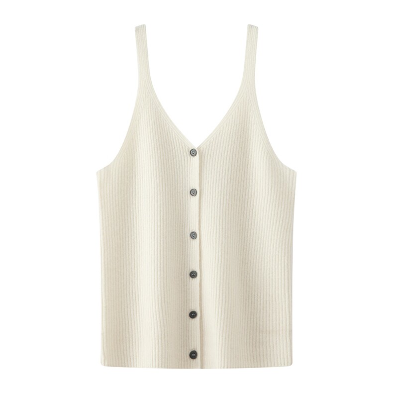 2025女士新款抽条开衫吊带，女装背心吊带，羿纯羊绒