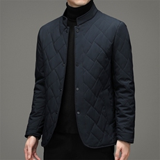 冬季新款男装商务休闲翻领棉服中年男士加厚保暖外套爸爸装棉衣，男装棉衣，电商B212（原钱塘6029）