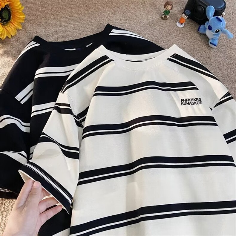港风短袖t恤男夏季宽松ins潮牌情侣上衣衣服半袖体恤AT722-P35,男装T恤,星座1008-2