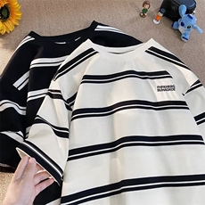 港风短袖t恤男夏季宽松ins潮牌情侣上衣衣服半袖体恤AT722-P35，男装T恤，星座1008-2
