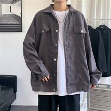 春季韩版潮百搭休闲宽松夹克ins潮流港风纯色机车外套W1453-P55，男装夹克，星座512-4