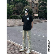 2026夏季美式高街破洞inx小众牛仔裤货号K725P55，男装牛仔裤，电商A063