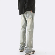春季新款美式高街牛仔裤XZ604-KN10-P55控68，男装牛仔裤，星座604
