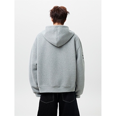 WYDD005-特P47美式连帽卫衣男女同款字母印花情侣开衫外套，女装短外套，星座712A-1
