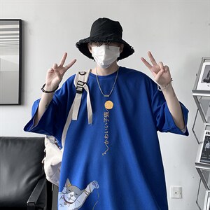 HT73013-P22 华夫格t恤男短袖男大码五分袖 大皂风图片