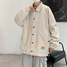华夫格外套男春秋季2024新款夹克宽松ins潮牌休闲上衣W6937-P71，男装夹克，星座512-2