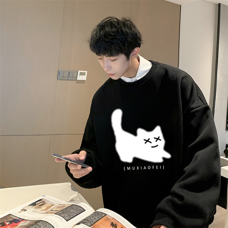 抖音供货、复合重磅360克现货圆领卫衣宽松D223A-YL2362-特P28,男装卫衣,电商019-1
