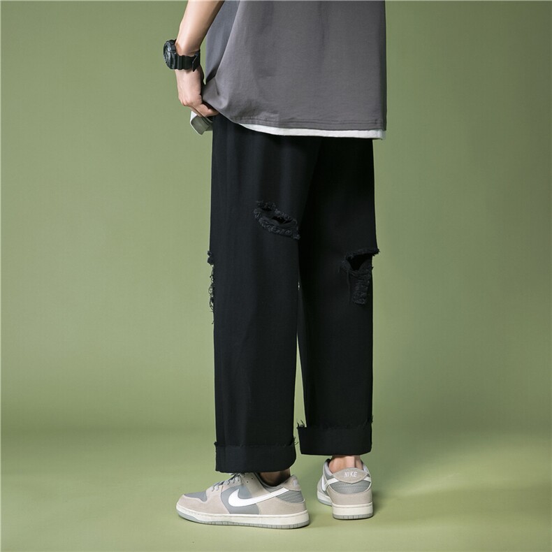 k730-p48-控68中性高阶港风中性ins宽松大码肥仔破洞牛仔裤,男装牛仔裤,星座116