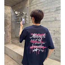 抖音得物210克现货宽松纯棉美式潮牌印花落肩袖纯棉T恤AT21138，男装T恤，电商A443