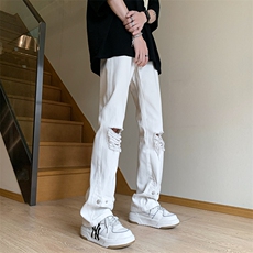 夏季美式高街破洞铆钉牛仔裤货号K750P60，男装牛仔裤，电商A063