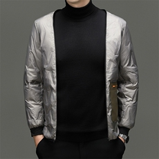 2025一衣三穿短款羽绒服新款中年男士脱卸鹅绒90绒子鹅绒服外套，男装羽绒服，钱塘723