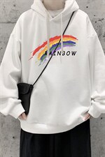 WY2064-P35纯棉连帽卫衣男大码运动帽衫宽松薄外套男，男装卫衣，电商A040