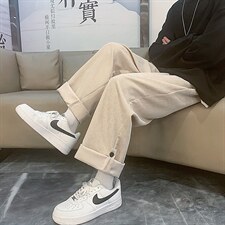 2025秋装现货灯芯绒宽松宽松大码休闲直筒运动裤DM92-P40，女装休闲裤，电商D321-1