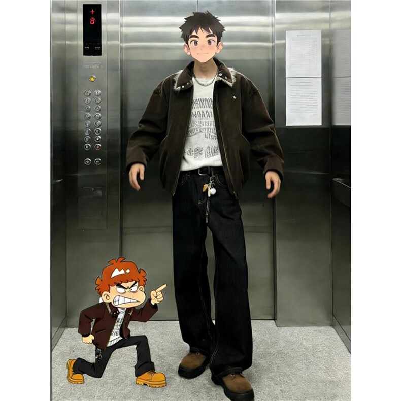 有货DK8281-特批38黑色牛仔裤男款春秋美式高街牛仔裤,男装牛仔裤,星座603-2
