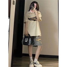 毛边破洞牛仔短裤男女夏季美式潮牌欧美街头高街五分裤LA377-P39，男装牛仔裤，星座1008
