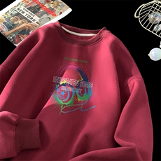 ！圆领卫衣男装港风长袖T恤男外套男WY243-特P23，男装T恤，电商B367