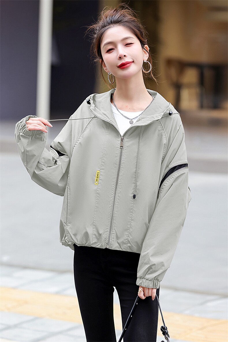 风衣外套女短款2025春秋新款休闲大码胖mm上衣妈妈洋气初秋短外套,女装短外套,梦芯尔