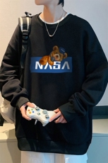 S6247-P28NASA秋季圆领卫衣男大码韩版宽松长袖外套，男装卫衣，电商A040