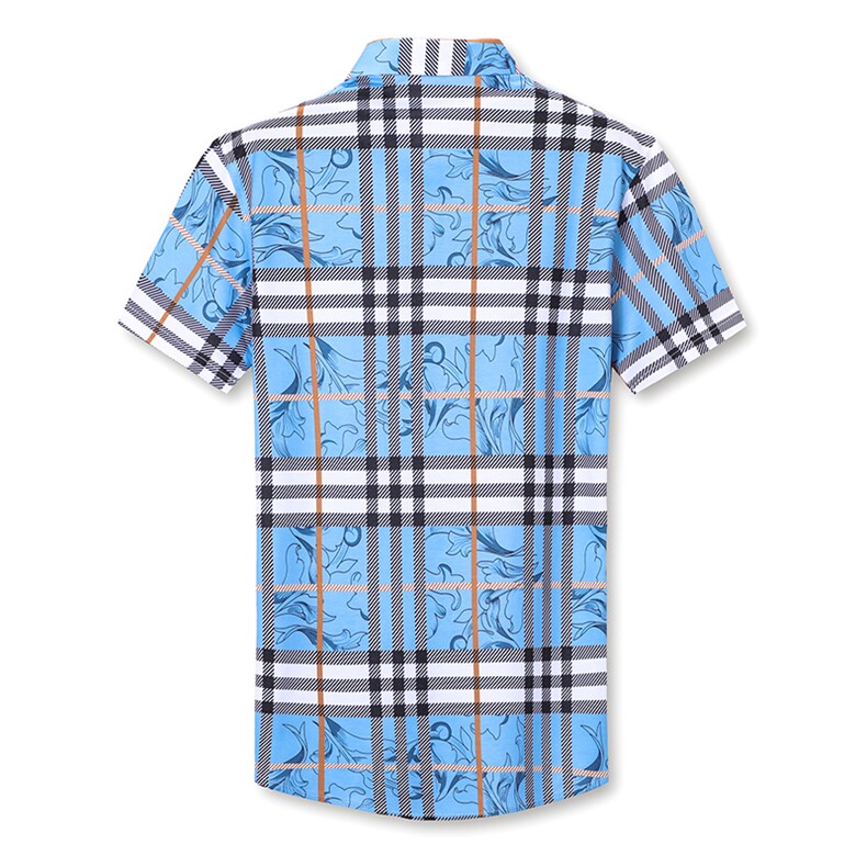 2021年夏季新款男式短袖衬衫男商务休闲高端男装,男装衬衫,电商B360