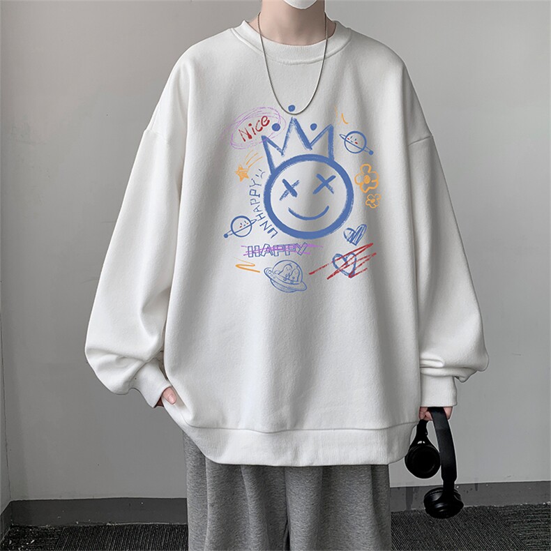 圆领卫衣男大码加厚加绒长袖t恤男S6180-P28 加绒款-P33图片