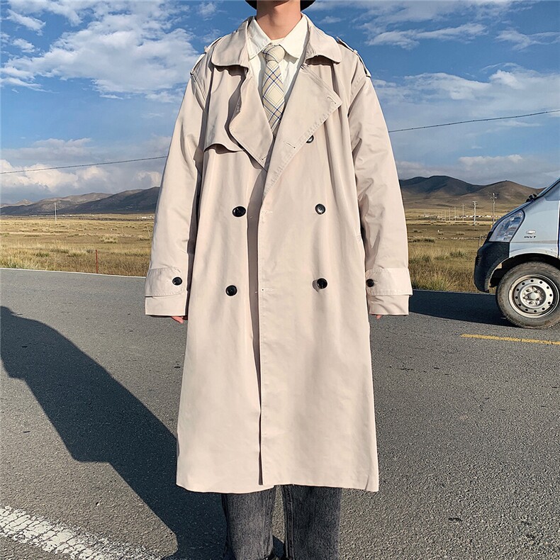 1港风冬季潮大码中长款夹克男外套风衣男FY7291P110控158，男装夹克，星座226-2